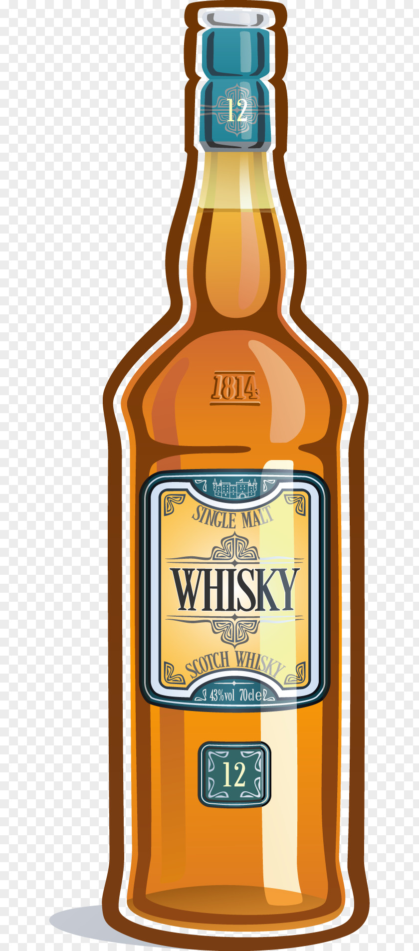 Decorative Bottles Whisky Beer Wine Tennessee Whiskey Liqueur PNG