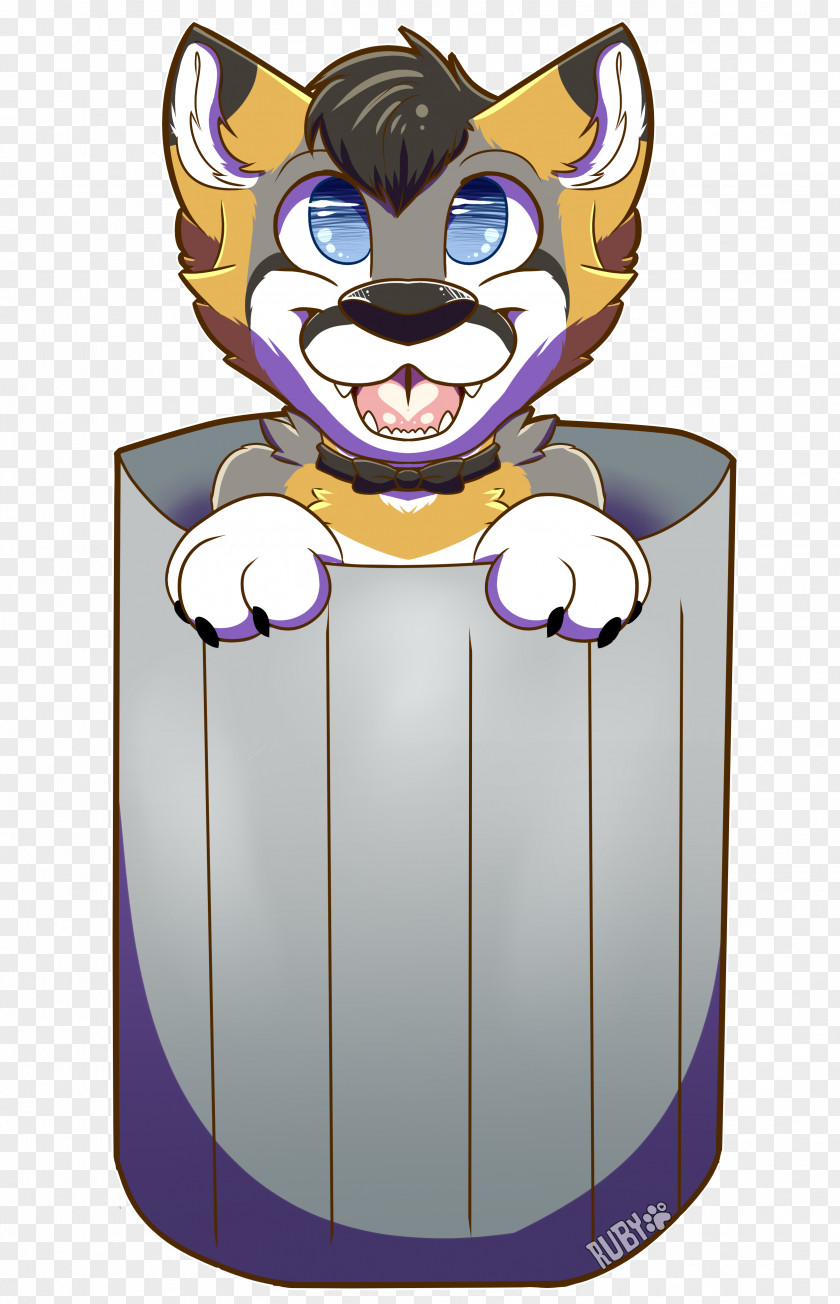 Furry Art Badge Whiskers Product Cartoon Illustration Purple PNG