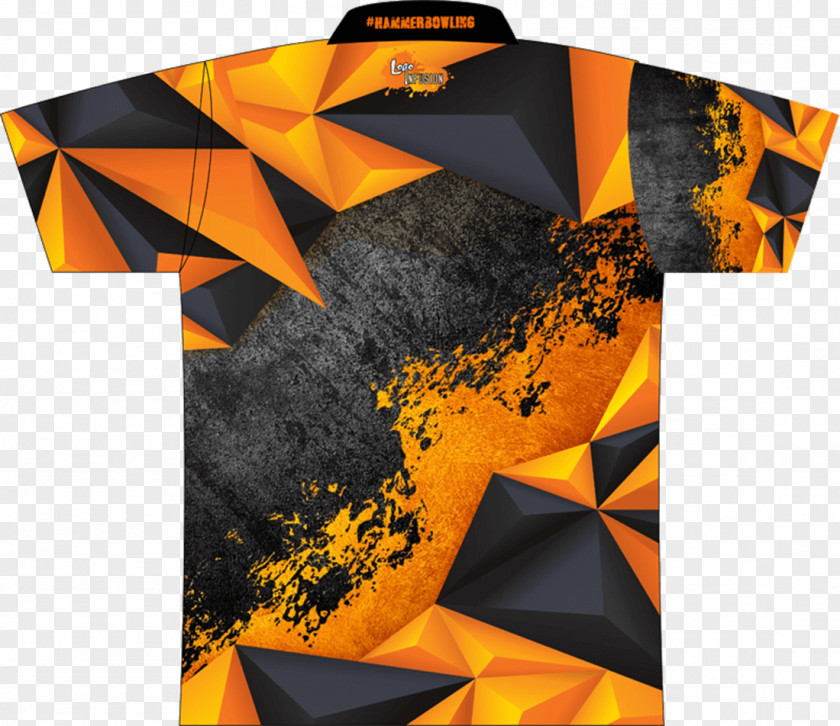 Orange Polygon T-shirt Clothing Sleeve Yellow PNG