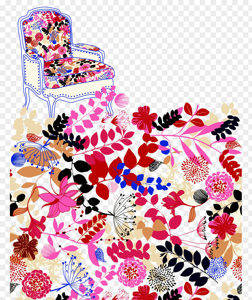 Seat Pattern Drawing Painting Chair Room Canvas PNG