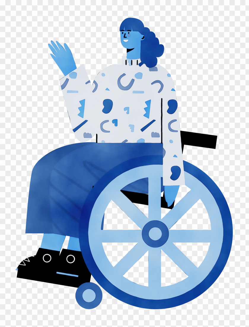 Cartoon Wheelchair Logo Chair Drawing PNG