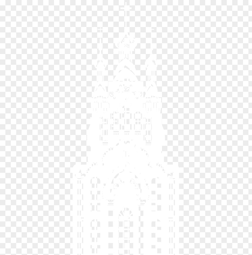 Castle White Black Pattern PNG