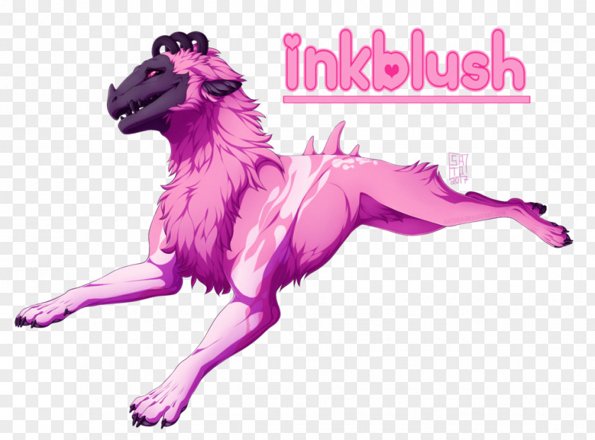 Dog Horse Pink M PNG
