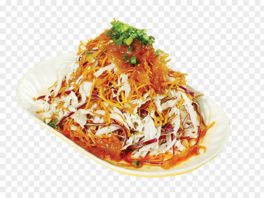 Fragrant Pear Salad Thai Cuisine European Dish Fried Chicken French Fries PNG