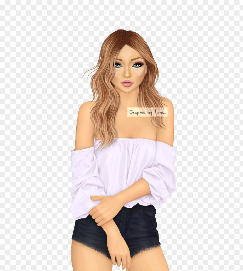 Hair Stardoll Portfolio Blond Brown PNG