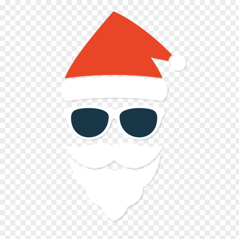 Santa Claus Christmas Sunglasses PNG