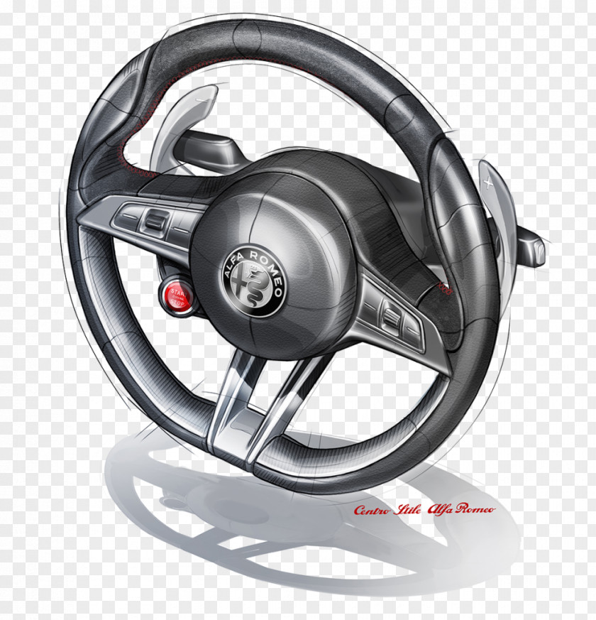 Steering Wheel 2018 Alfa Romeo Stelvio Giulietta Sport Utility Vehicle Car PNG