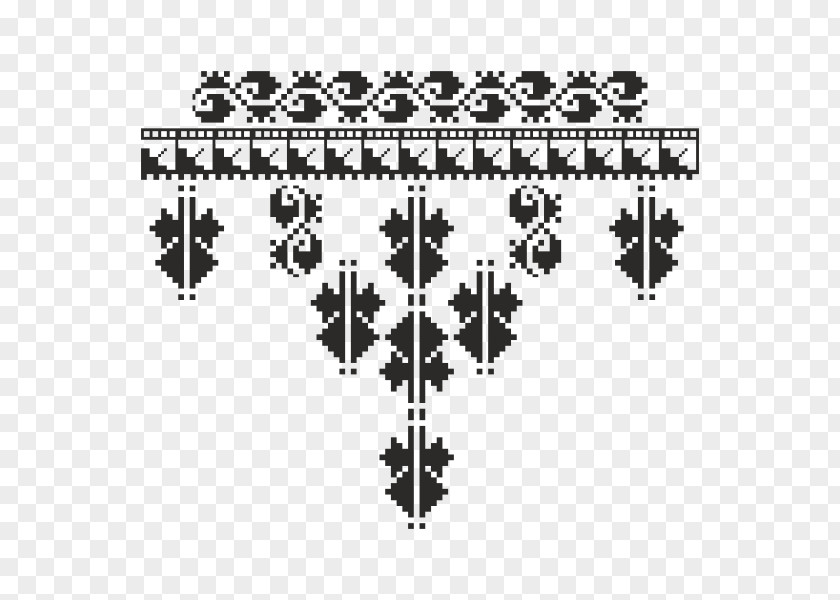 Traditional Pattern Romania Cross-stitch Embroidery PNG