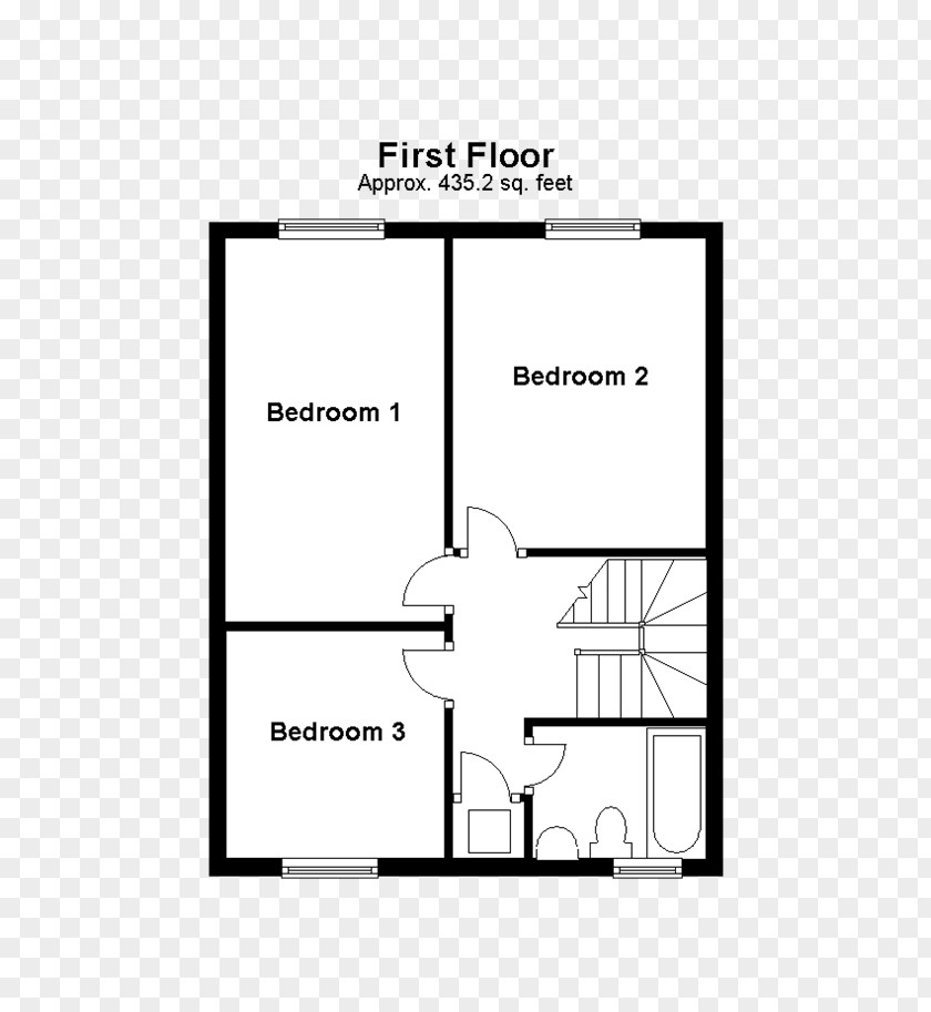 Apartment Floor Plan Open Bedroom PNG