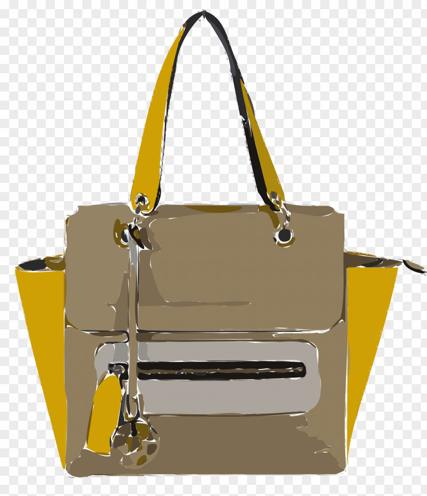 Bag Handbag Tote Yellow Tan PNG