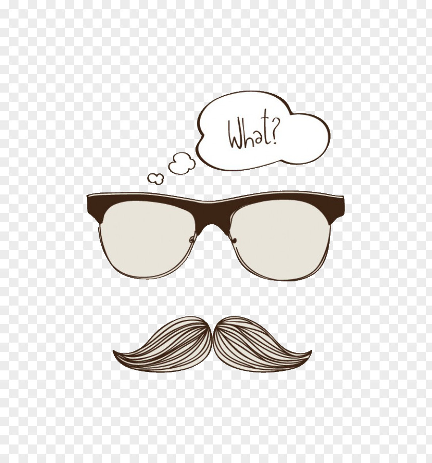 Beard And Glasses Moustache Hipster Clip Art PNG