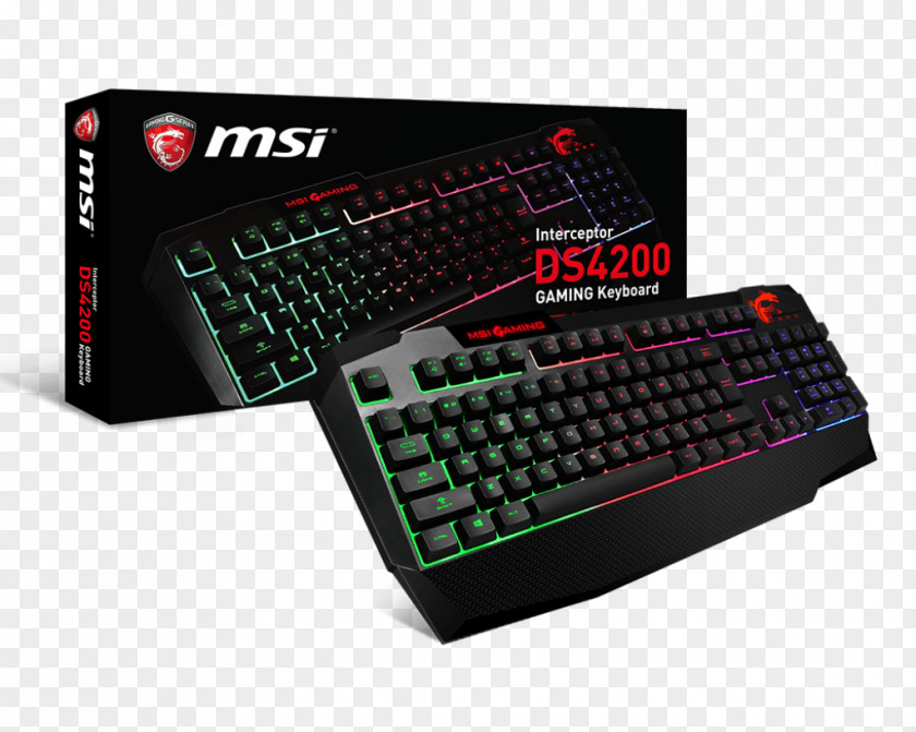 Keyboard Computer MSI Gaming Keypad Backlight PNG