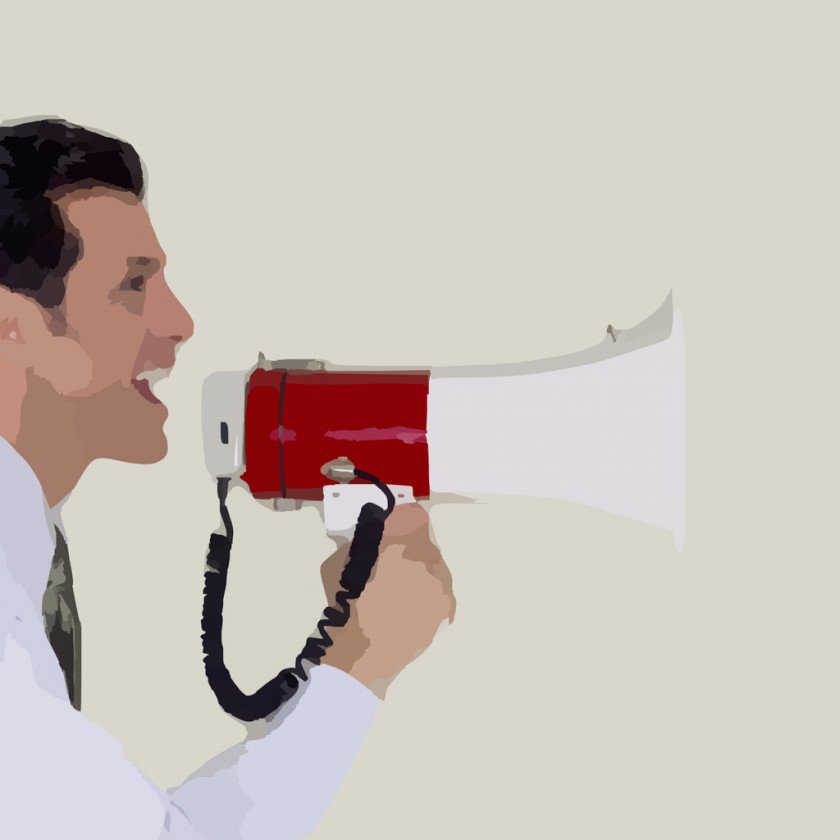 Megaphone Loudspeaker Influencer Marketing Clip Art PNG