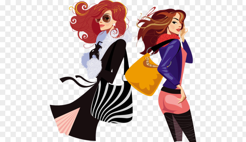 Two Women Fashion Royalty-free Stock Photography Illustration PNG