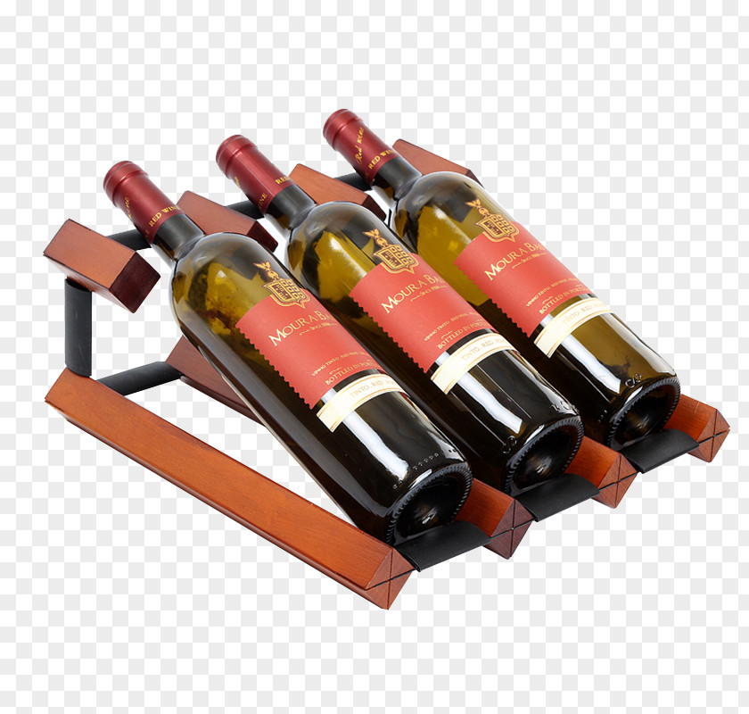 Wooden Red Wine Exhibition Rack Wood PNG