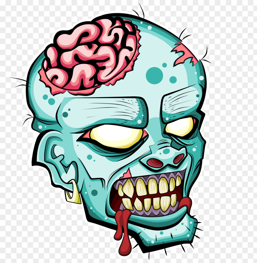 Mouth Skull Zombie Cartoon PNG
