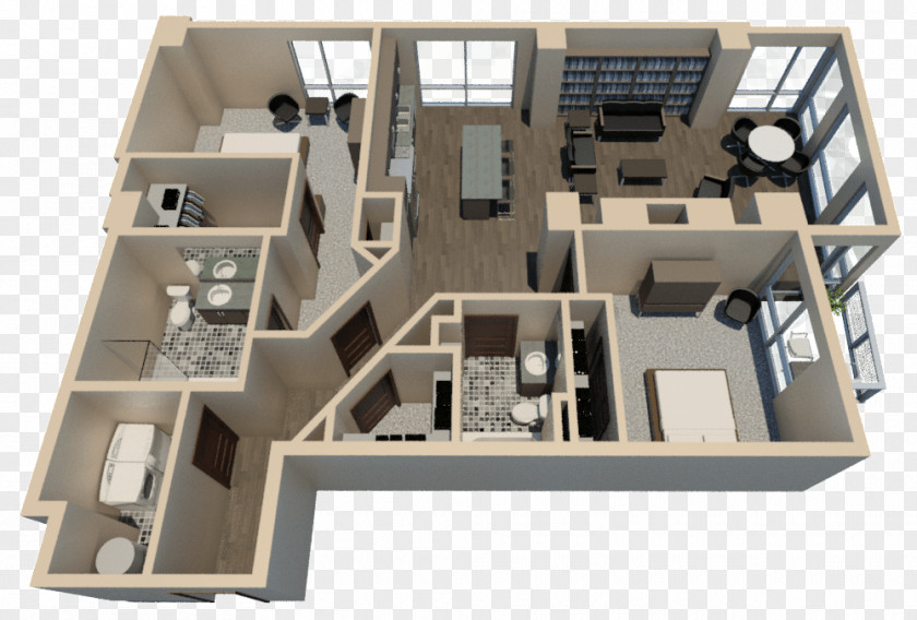 Unit Construction Architecture House Floor Plan PNG