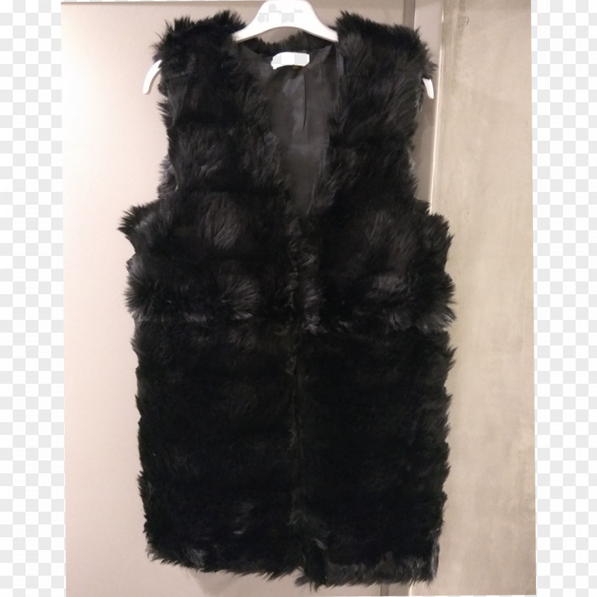 Madonna Fur Gilets Black M PNG