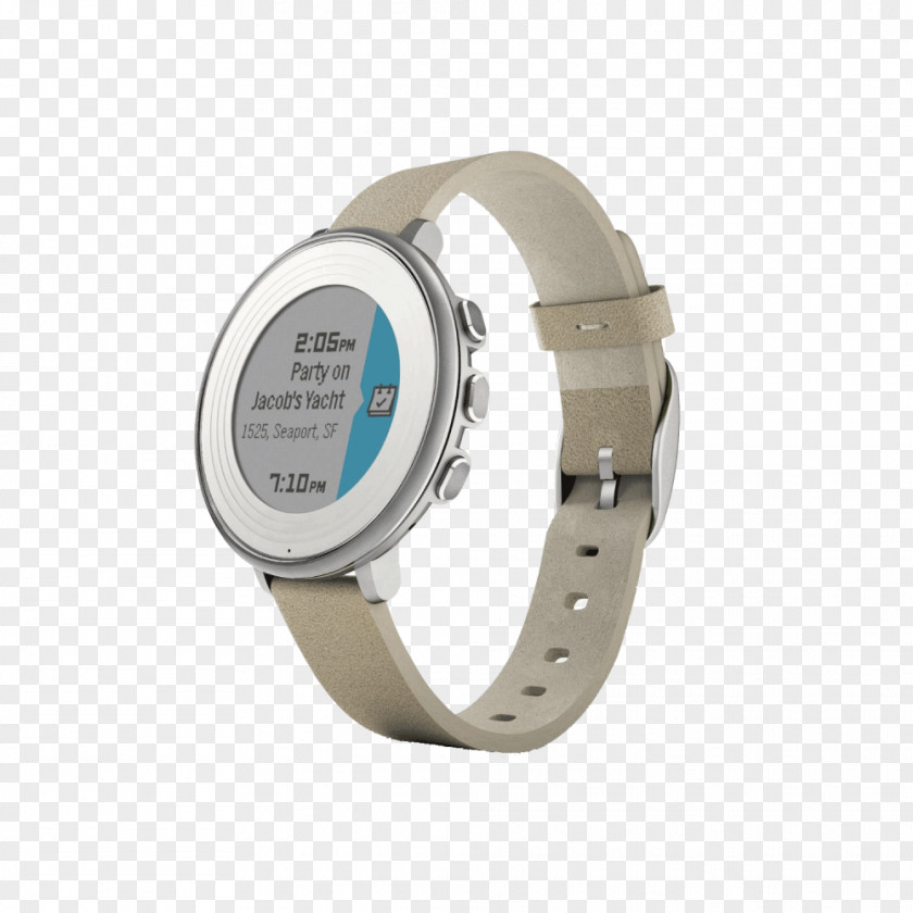 Pebble Time Round Smartwatch PNG