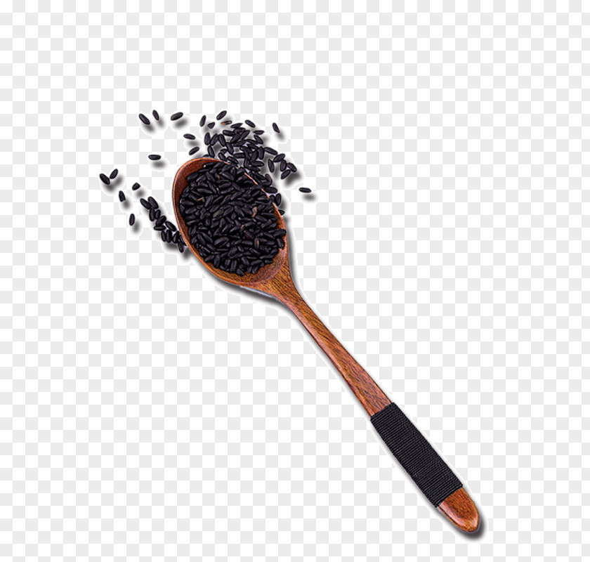 Purple Rice Spoon Sheng Black Soup PNG