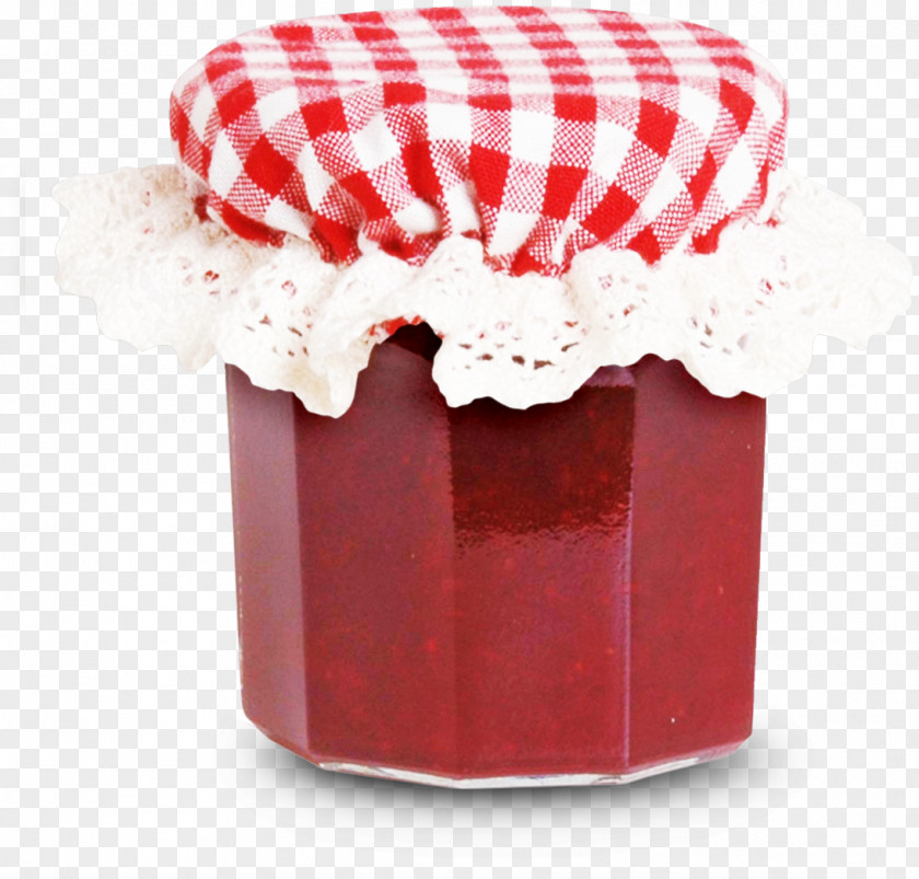 Red Closed Glass Jars Fruit Preserves Jar PNG