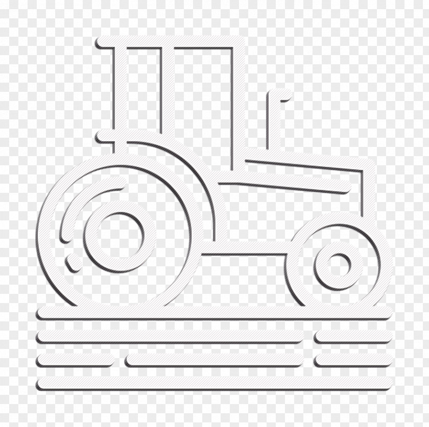 Tractor Icon Farming PNG