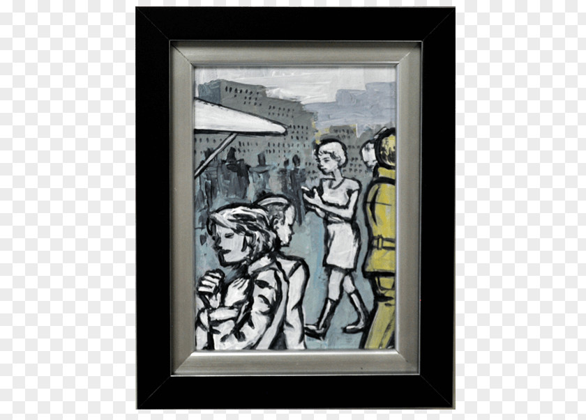 City Scape Modern Art Painting Picture Frames Work Of PNG