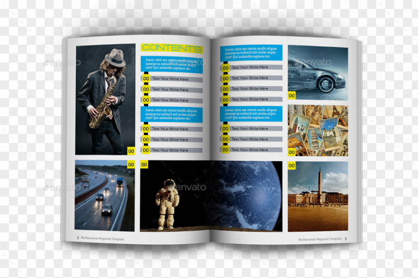 Design Graphic Page Layout Magazine PNG