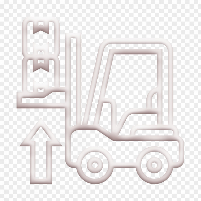 Forklift Icon Industrial Process PNG