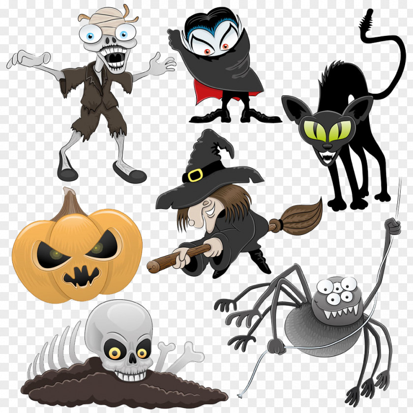 Halloween Cartoon Illustration PNG Illustration, zombie shaman s clipart PNG