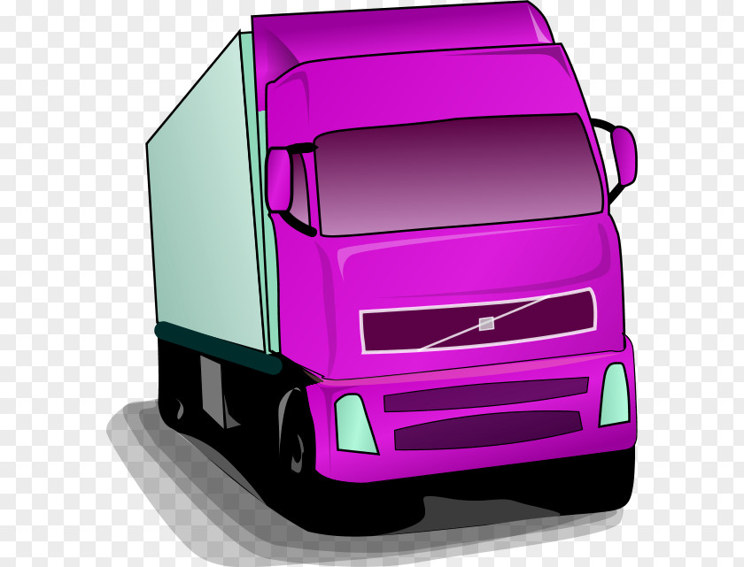 Purple Truck Cliparts Volvo Trucks Pickup Van Clip Art PNG