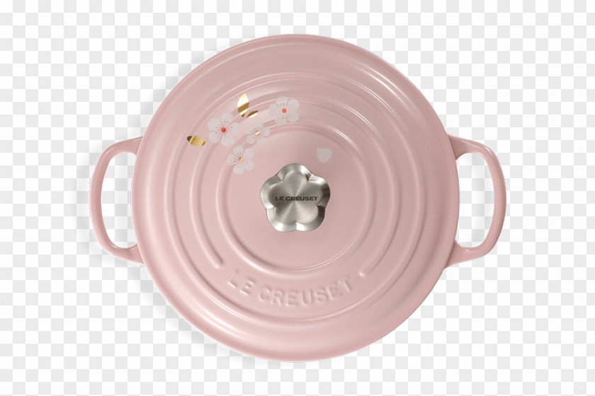 Top Shot Le Creuset Cast Iron Cast-iron Cookware Stock Pots Cherry Blossom PNG