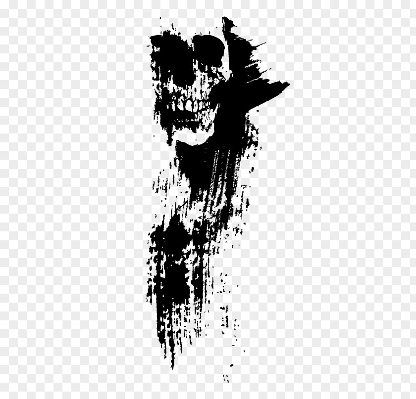 Vector Black Skull Euclidean Fear Drawing Illustration PNG