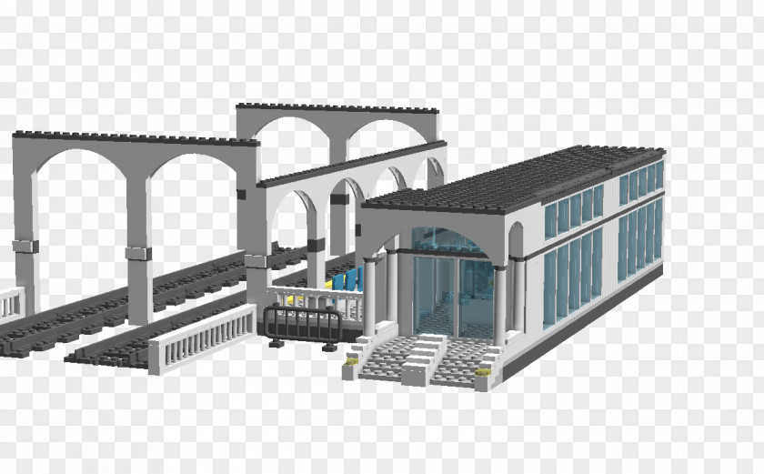Lego Train Station Rail Transport Commuter Track PNG