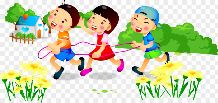 Little Partner Playing The Train Child Cartoon Clip Art PNG