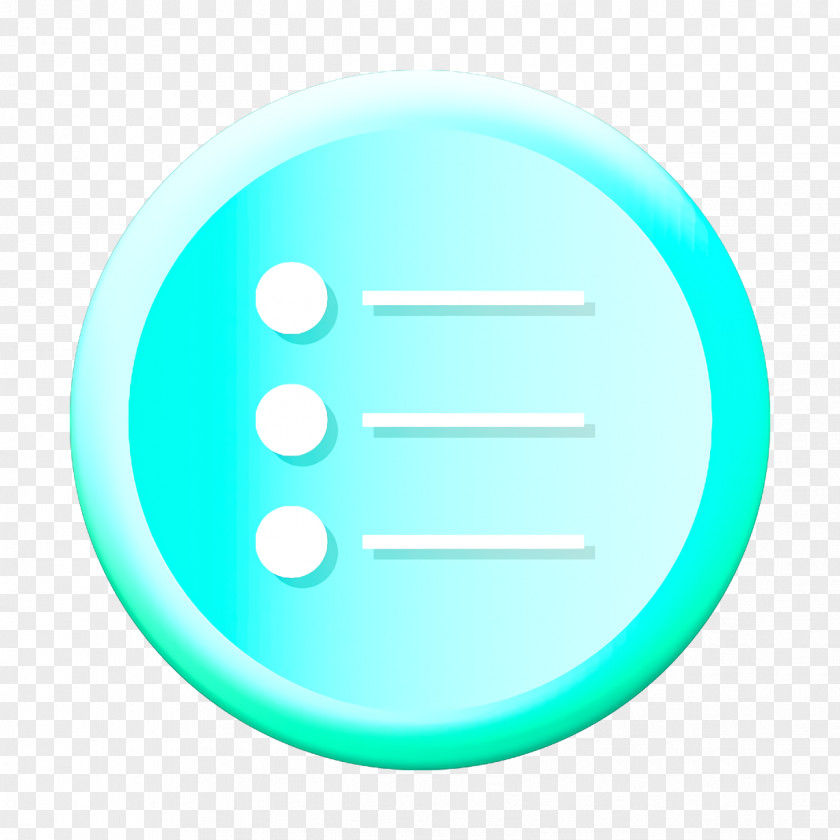 Logo Teal Bullet Icon Items Lines PNG