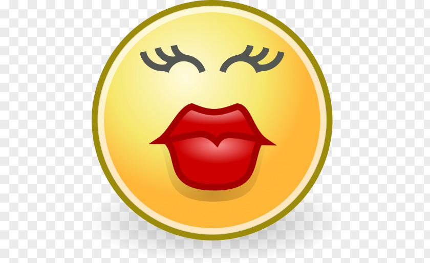 Smiley Emoticon Clip Art Kiss Openclipart PNG