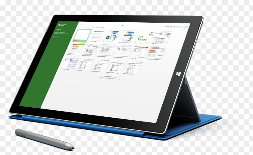 Tablet Smart Screen Microsoft Project Surface Office PNG