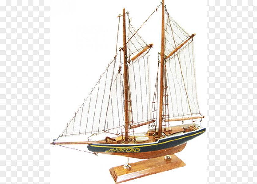 Boat Bluenose II Wooden Ship Model PNG