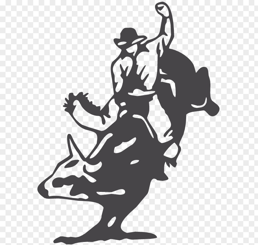 Bull Riding Decal Sticker Professional Riders PNG