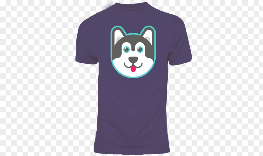 Husky Dog T-shirt Hoodie Raglan Sleeve PNG