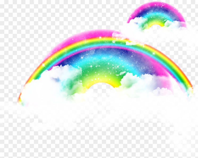 Rainbow Clouds Cloud Iridescence PNG