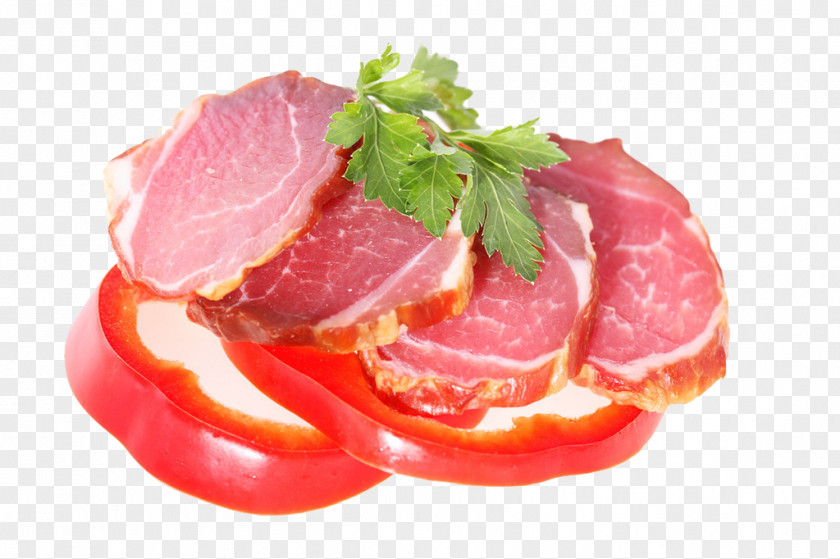 Tomato Slices Bacon Capocollo Ham Pork PNG