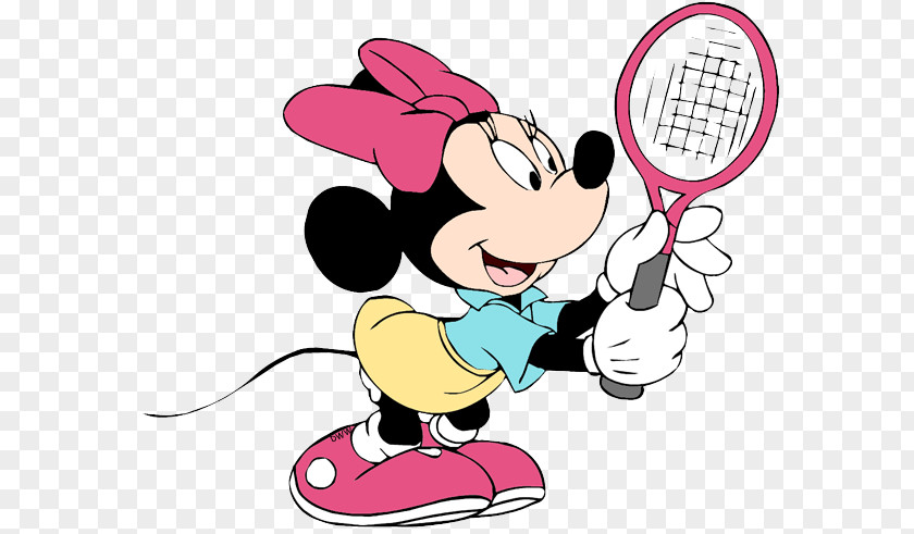 Play Badminton Minnie Mouse Mickey Donald Duck Goofy Clip Art PNG