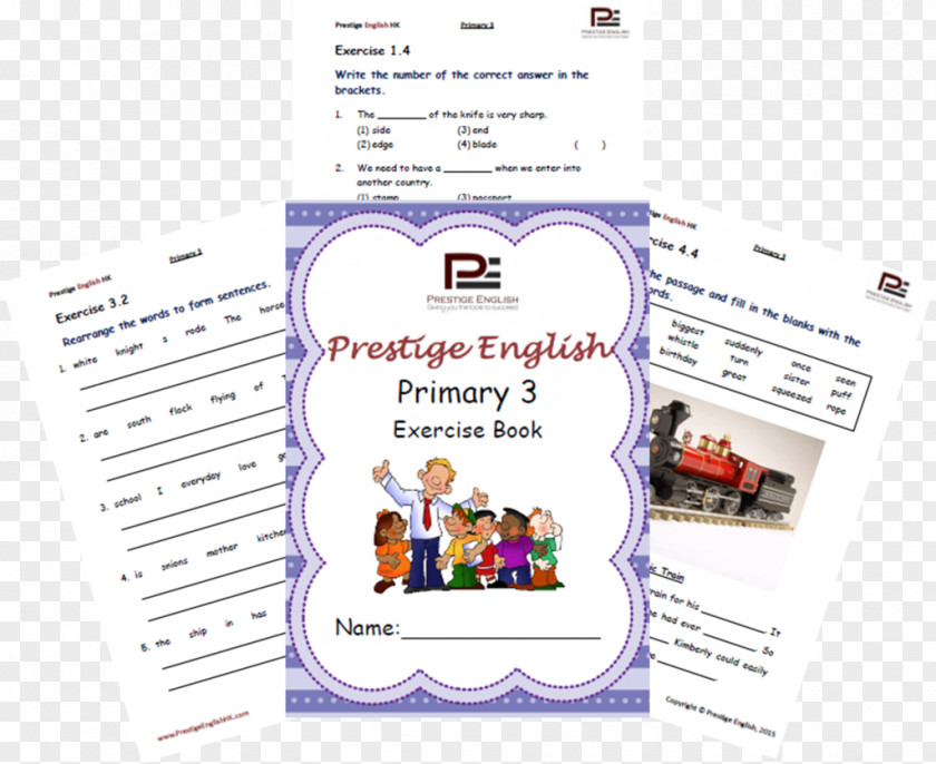 Book Exercises For Understanding English Grammar Phonics Primary 3 PNG
