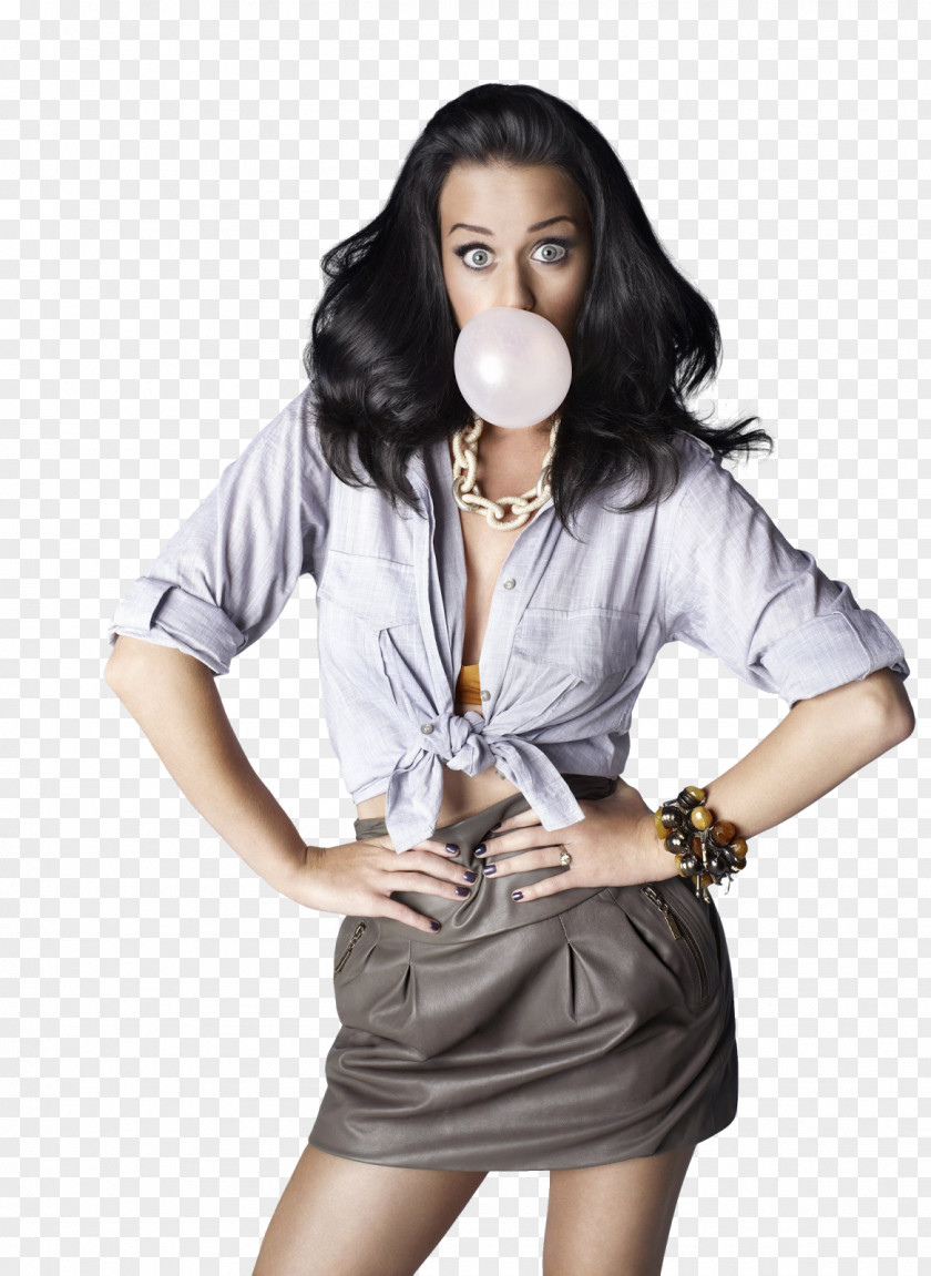Katy Perry Chewing Gum Bubble Image PNG