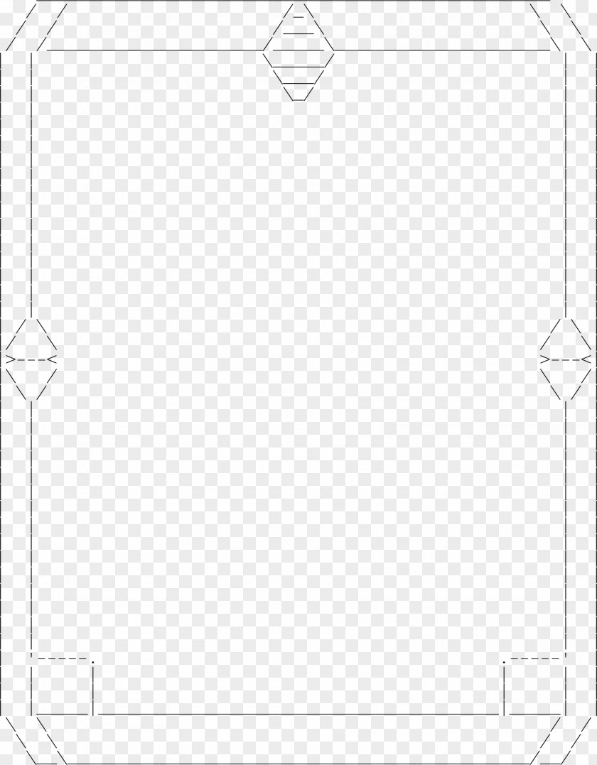 Angle Paper White Picture Frames Point Line Art PNG