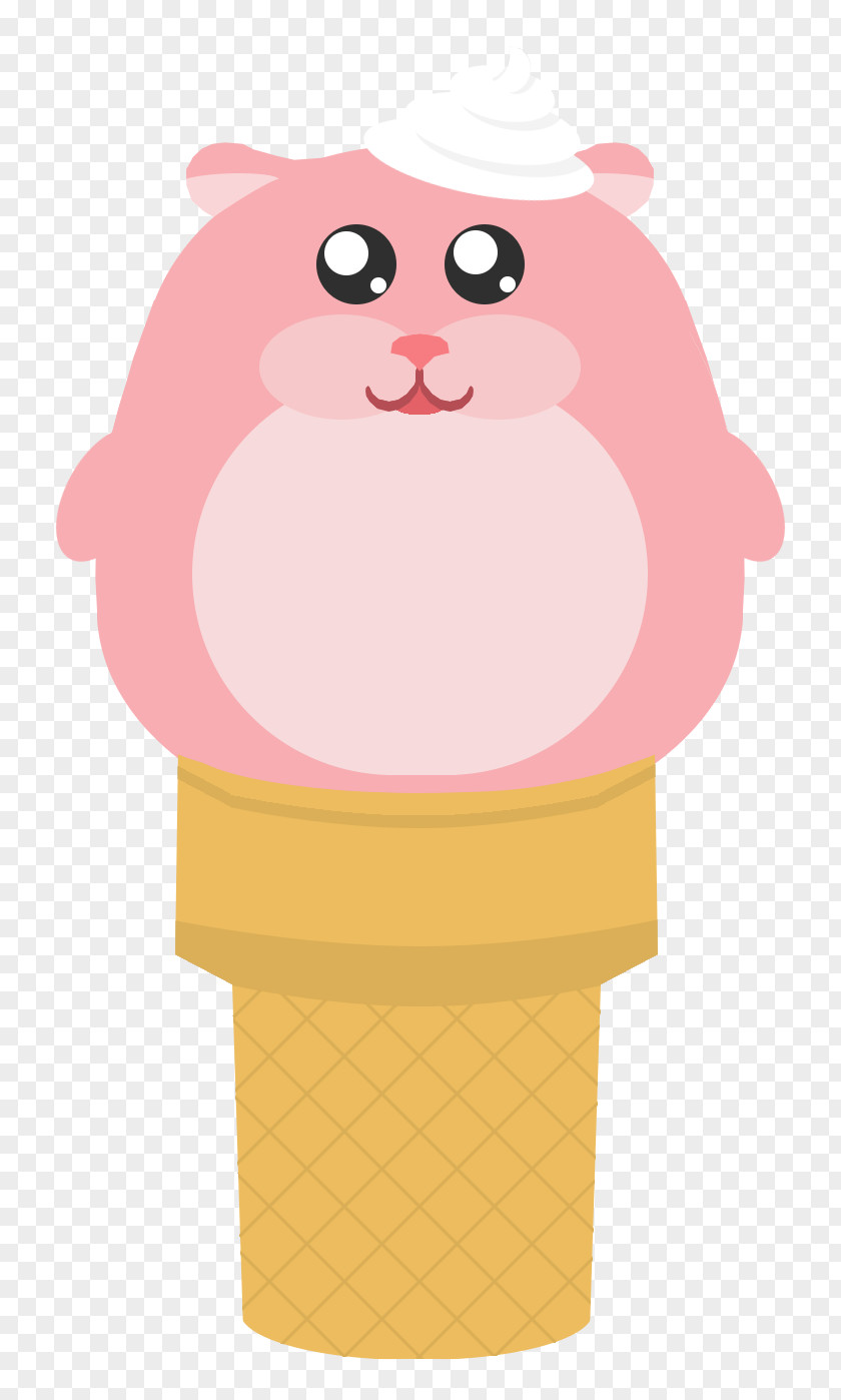 Hamster Ice Cream Cones Cartoon Clip Art PNG
