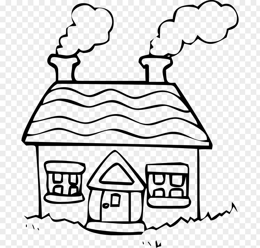 House Drawing Cottage Architecture PNG
