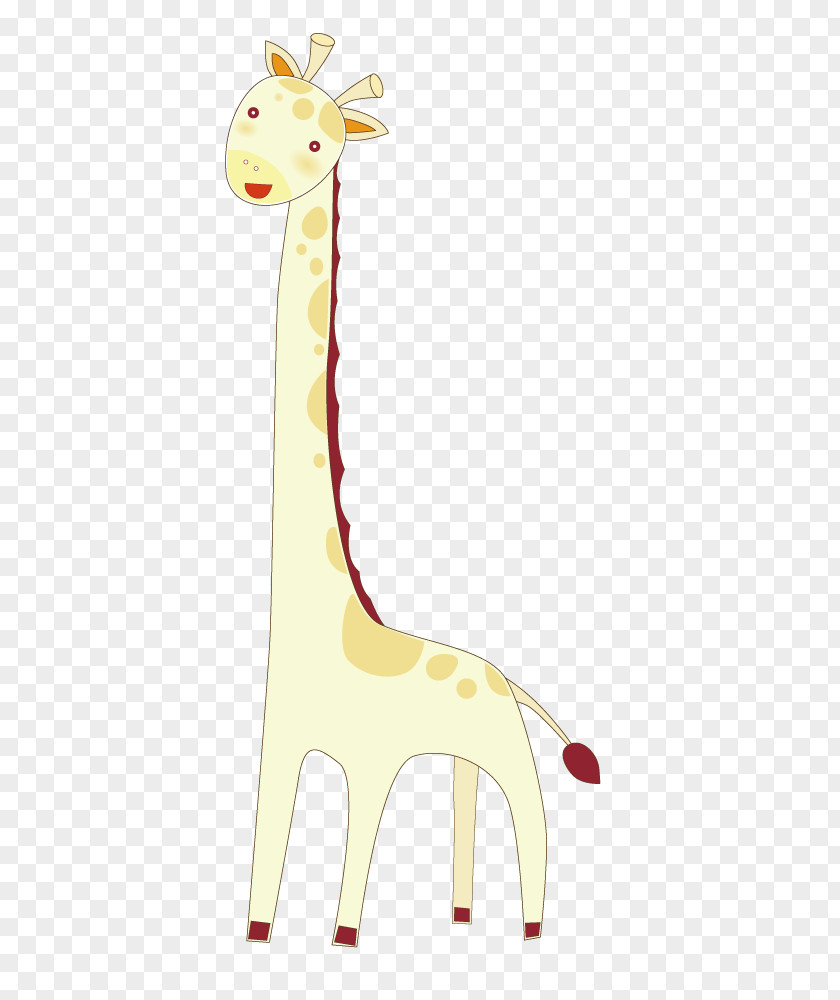Meng Da Giraffe Cartoon Illustration PNG